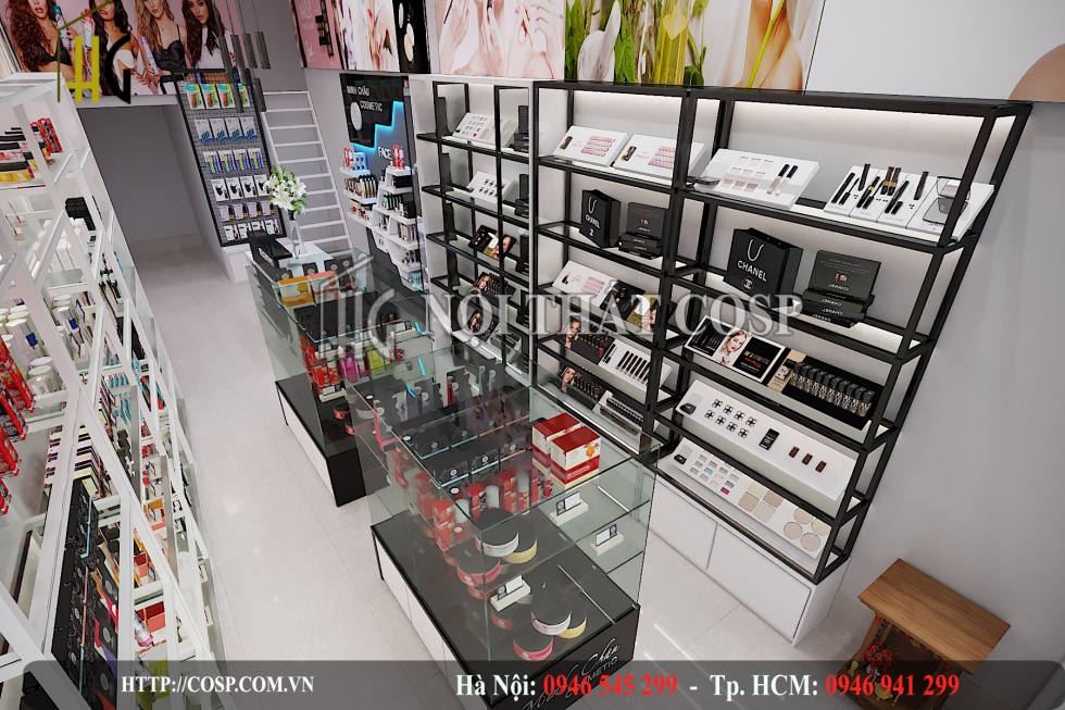 thiet ke shop my pham minh chau 6
